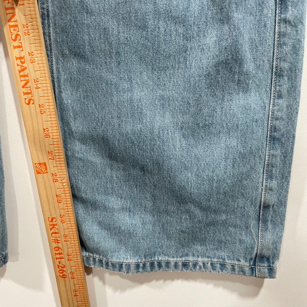 Hollister Low-Rise Baggy Distressed Light Wash Jeans Womens 2L W26 Long Y2K 90s - Picture 3 of 7